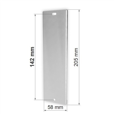 PLACCA CIECA 142 mm ACCIAIO...